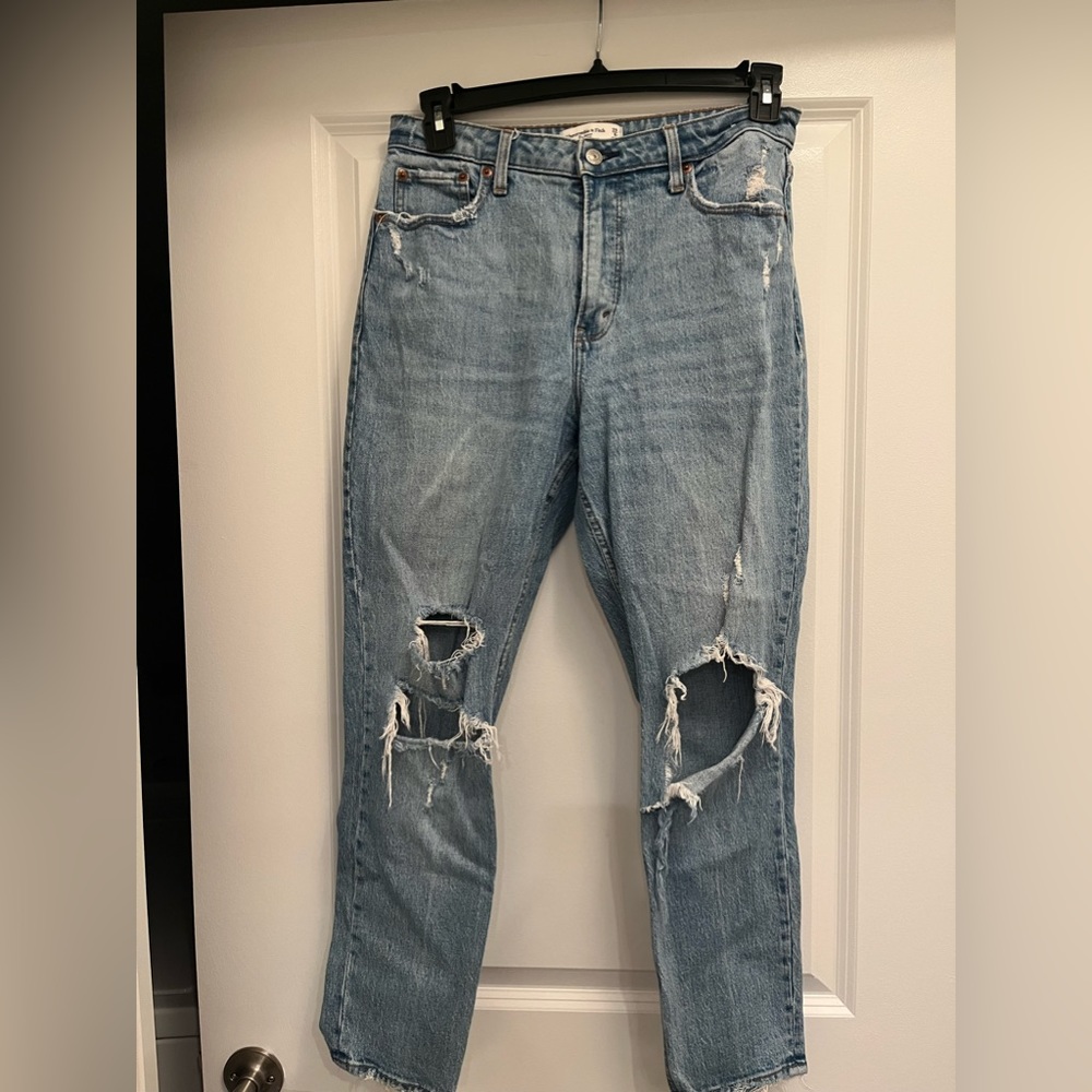 COPY - Abercrombie & Fitch curve love skinny high rise jeans. Size 8.